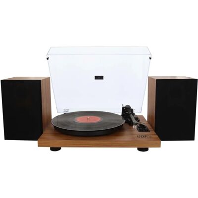 Enova Hifi Vision2 Set WDL - Platine Vinyle & Enceintes - Bois - Publicité Enova Hifi Vision2 Set WDL - Platine Vinyle & Enceintes - Bois - Publicité
