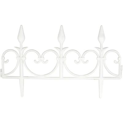 Ensemble de Bordures de Jardin FISHTEC - 8 pcs, 4,08m, Blanc - Publicité Ensemble de Bordures de Jardin FISHTEC - 8 pcs, 4,08m, Blanc - Publicité