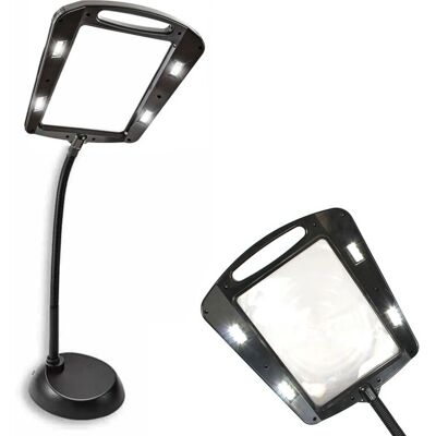 FISHTEC Maxi Loupe - 5x Grossissement - Bras Flexible - Lentille en Cristal Optique - 160cm Hauteur - Loupe - Publicité FISHTEC Maxi Loupe - 5x Grossissement - Bras Flexible - Lentille en Cristal Optique - 160cm Hauteur - Loupe - Publicité