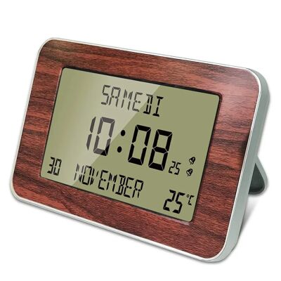 Horloge Murale FISHTEC - Radio-pilotée, Grand Écran, 6 Langues - 24x14cm - Publicité Horloge Murale FISHTEC - Radio-pilotée, Grand Écran, 6 Langues - 24x14cm - Publicité