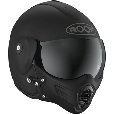 Casque Roof Roadster Noir Mat - Jethelm en fibre de verre avec masque magnétique - Publicité Casque Roof Roadster Noir Mat - Jethelm en fibre de verre avec masque magnétique - Publicité