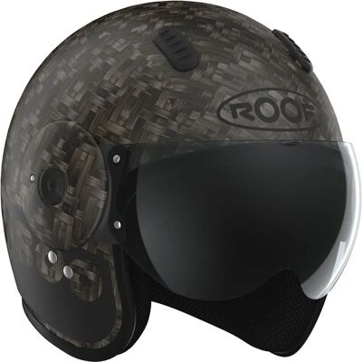 ROOF - Casque Bamboo Noir Mat - Casque moto - Publicité ROOF - Casque Bamboo Noir Mat - Casque moto - Publicité