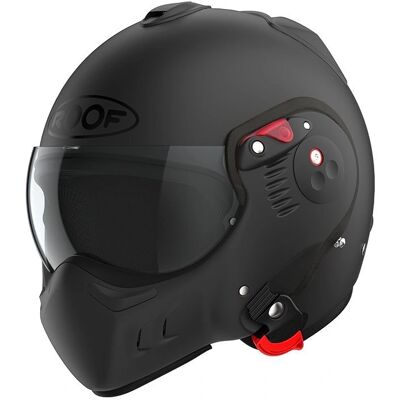 Casque ROOF Ro5 Boxer Alpha noir mat - Publicité Casque ROOF Ro5 Boxer Alpha noir mat - Publicité