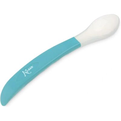 Cuchara de Silicona Kiokids Modelo STEP 2 Azul Cuchara de Silicona Kiokids Modelo STEP 2 Azul