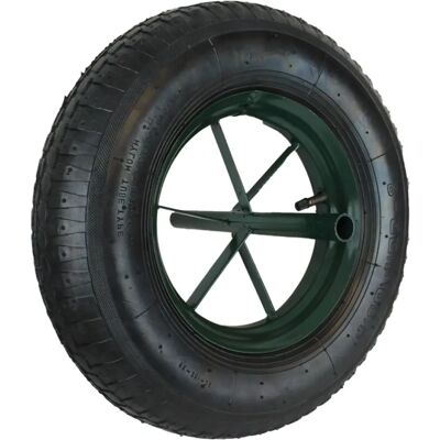 Linxor France - 4.8 / 4.00-8 - Noir - Ø 40 cm - Wheel - Publicité Linxor France - 4.8 / 4.00-8 - Noir - Ø 40 cm - Wheel - Publicité