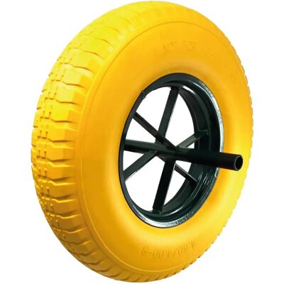 Linxor France - 4.8 / 4.00-8 - Jaune - Tubeless - Roue - Publicité Linxor France - 4.8 / 4.00-8 - Jaune - Tubeless - Roue - Publicité