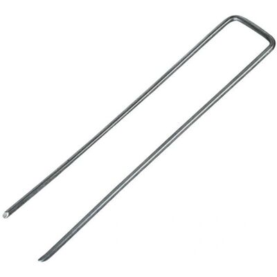 Linxor France - piquets fixation - 15 cm x 2,5 cm - Ø 2,8 mm acier galvanisé - Piquets - Publicité Linxor France - piquets fixation - 15 cm x 2,5 cm - Ø 2,8 mm acier galvanisé - Piquets - Publicité
