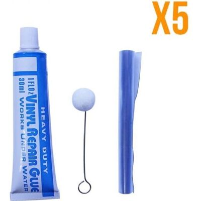 Linxor France Kit de réparation - liner de piscine - 5 pcs - Publicité Linxor France Kit de réparation - liner de piscine - 5 pcs - Publicité