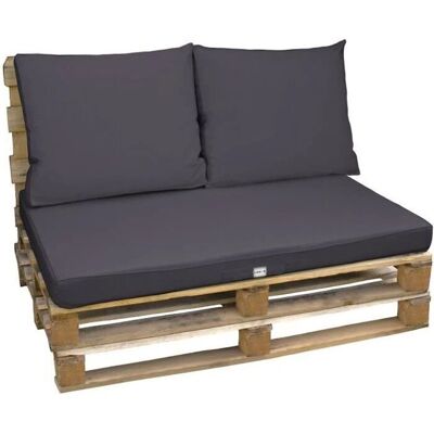 Linxor - Kit de coussins et assise déhoussables pour palette - Publicité Linxor - Kit de coussins et assise déhoussables pour palette - Publicité