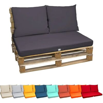 Linxor - Kit de coussins et assise déhoussables pour palette - Publicité Linxor - Kit de coussins et assise déhoussables pour palette - Publicité