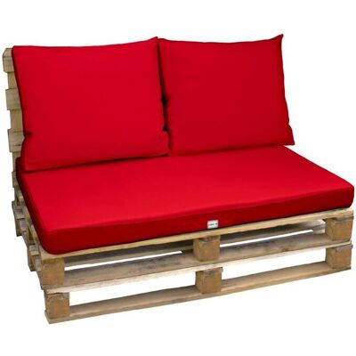 Kit de Coussins pour Palette - Rouge - Publicité Kit de Coussins pour Palette - Rouge - Publicité