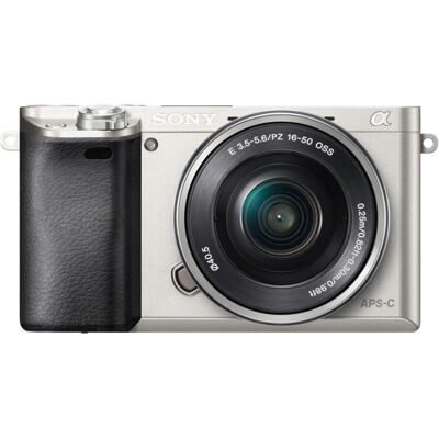 Sony α ILCE-6000 - 24,3 MP CMOS - Silber Kamera Sony α ILCE-6000 - 24,3 MP CMOS - Silber Kamera