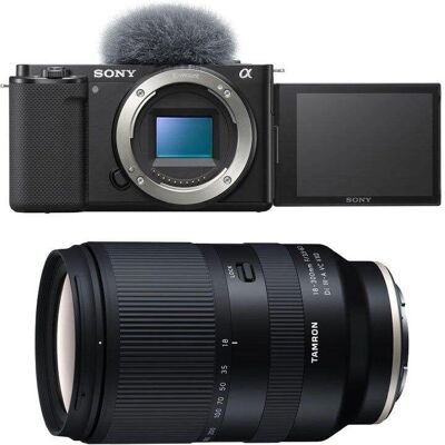 Sony Alpha ZV-E10 Negro + Tamron 18-300 VC Negro - Cámara Sony Alpha ZV-E10 Negro + Tamron 18-300 VC Negro - Cámara