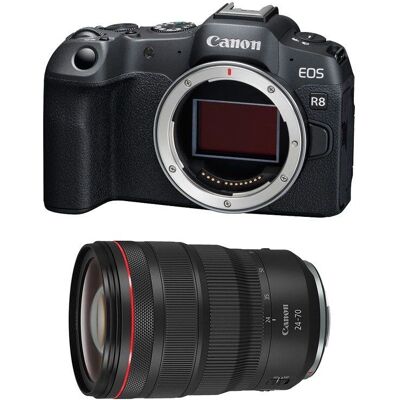 Canon EOS R8 + RF 24-70mm f/2.8 L IS USM - Appareil photo Canon EOS R8 + RF 24-70mm f/2.8 L IS USM - Appareil photo