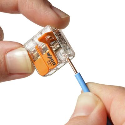 WAGO S221 50 Mini Connecteurs - Bornes de connexion rapide pour fils souples et rigides - Publicité WAGO S221 50 Mini Connecteurs - Bornes de connexion rapide pour fils souples et rigides - Publicité