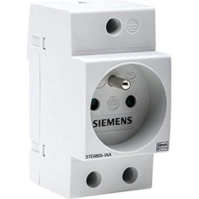 Siemens 2P+T Enchufe modular - Panel eléctrico con interruptor Siemens 2P+T Enchufe modular - Panel eléctrico con interruptor