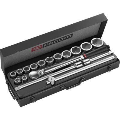 Facom Modell K.411 Steckschlüsselsatz - 19-teiliges Schwerlastset Facom Modell K.411 Steckschlüsselsatz - 19-teiliges Schwerlastset