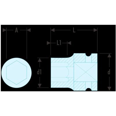 Facom Klucz udarowy - 8mm - Impact Socket Facom Klucz udarowy - 8mm - Impact Socket