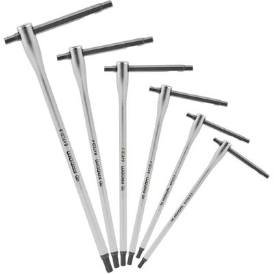 Set di chiavi esagonali a T Facom - 6 pezzi 2,5-8mm - Acciaio durevole Set di chiavi esagonali a T Facom - 6 pezzi 2,5-8mm - Acciaio durevole