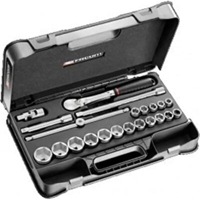 Facom Kompakt 22-teiliger Steckschlüssel-Set mit Ratsche Facom Kompakt 22-teiliger Steckschlüssel-Set mit Ratsche