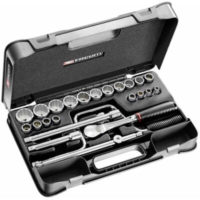 Facom Steckschlüssel-Set 1/2" Sl.161, 25-Teilig Sl.161-3p12u Facom Steckschlüssel-Set 1/2" Sl.161, 25-Teilig Sl.161-3p12u