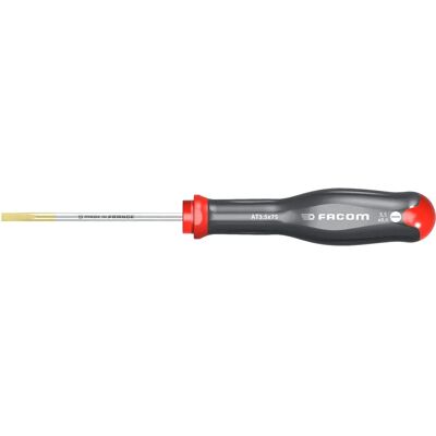 Chave de Fenda Facom AT3.5X75 com lâminas Protwist - 178mm de comprimento Chave de Fenda Facom AT3.5X75 com lâminas Protwist - 178mm de comprimento
