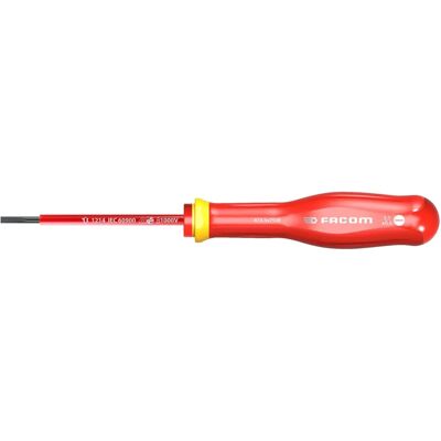 Cacciavite isolato FACOM ProTwist Piatto - 3 x 75mm - EN 60900 Cacciavite isolato FACOM ProTwist Piatto - 3 x 75mm - EN 60900