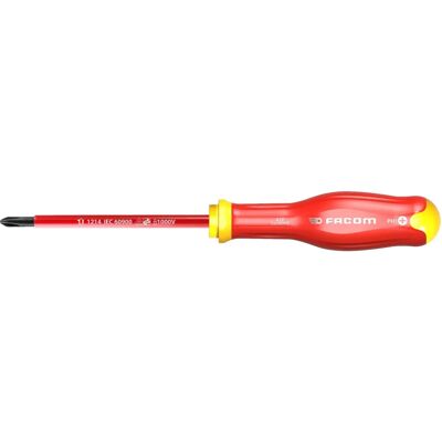 Cacciavite Phillips Isolato Facom ATP1X100VE - 100mm - Test di sicurezza Cacciavite Phillips Isolato Facom ATP1X100VE - 100mm - Test di sicurezza