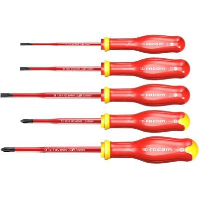 Facom - Schraubendreher-Set ATP.J5TVEPB - Isoliert für Elektriker Facom - Schraubendreher-Set ATP.J5TVEPB - Isoliert für Elektriker