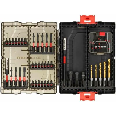 Facom Impact-Bitsatz - 50 Teile, Sechskant, Phillips, Pozidriv, Torx Facom Impact-Bitsatz - 50 Teile, Sechskant, Phillips, Pozidriv, Torx