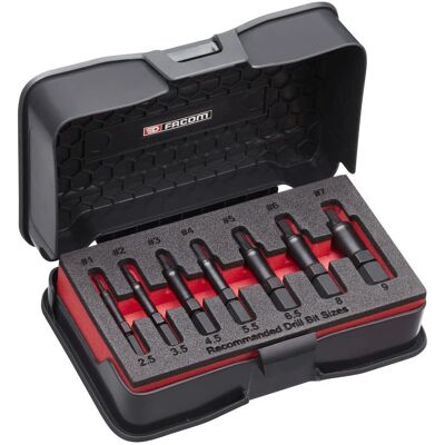 Facom Schrauben- & Bolzenausdreher-Set - 2,5-9mm, Präzisionswerkzeug Facom Schrauben- & Bolzenausdreher-Set - 2,5-9mm, Präzisionswerkzeug