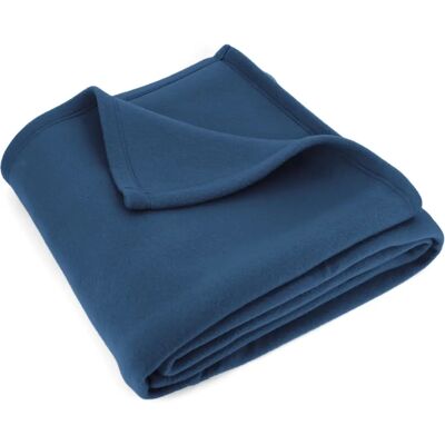 Linnea - Isba - Bleu - 180x220 cm - Couverture polaire - Publicité Linnea - Isba - Bleu - 180x220 cm - Couverture polaire - Publicité
