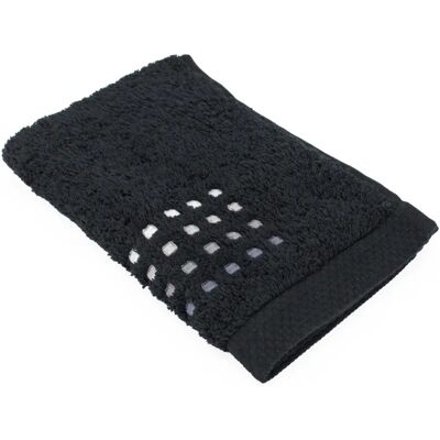 Linnea - Pure Squares - Noir - Serviette Invité - Publicité Linnea - Pure Squares - Noir - Serviette Invité - Publicité
