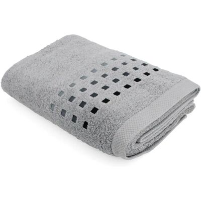 Linnea - Pure Squares - 100x150 cm - Gris - Bath Towel - Publicité Linnea - Pure Squares - 100x150 cm - Gris - Bath Towel - Publicité