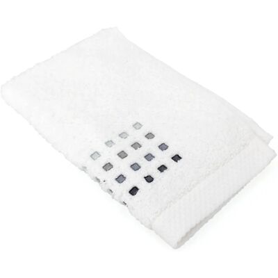 Linnea - Pure Squares - Blanc - 33x50 cm - Serviette invité - Publicité Linnea - Pure Squares - Blanc - 33x50 cm - Serviette invité - Publicité