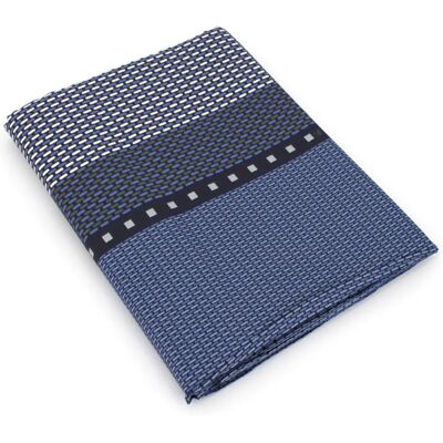 Linnea Enzo Drap plat en satin de coton bleu - Drap - Publicité Linnea Enzo Drap plat en satin de coton bleu - Drap - Publicité