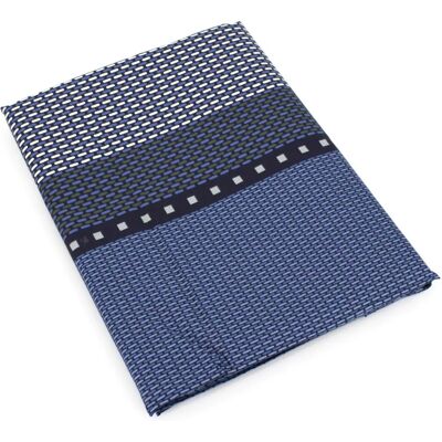 Linnea Enzo Drap plat en satin de coton bleu - Flat bed sheet - Publicité Linnea Enzo Drap plat en satin de coton bleu - Flat bed sheet - Publicité