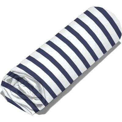 Linnea Air Drap Housse en Coton Biologique - Bleu - 140x200 cm - Literie - Publicité Linnea Air Drap Housse en Coton Biologique - Bleu - 140x200 cm - Literie - Publicité