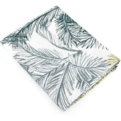 Linnea Trinidad Drap plat coton longues fibres - Motif végétal tout-over - France - Publicité Linnea Trinidad Drap plat coton longues fibres - Motif végétal tout-over - France - Publicité