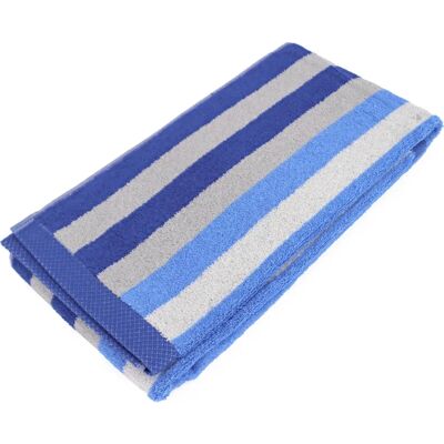 Linnea - Pure Stripes - Dégradé bleu - Serviette de bain - Publicité Linnea - Pure Stripes - Dégradé bleu - Serviette de bain - Publicité