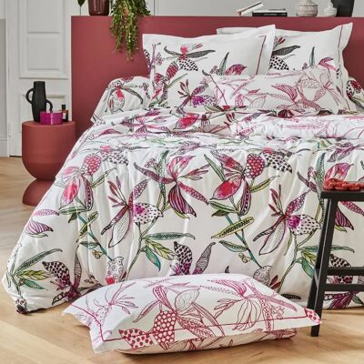 Linnea Pénélope Rose Imprimé Floral Drap Plat 180x290cm - Drap - Publicité Linnea Pénélope Rose Imprimé Floral Drap Plat 180x290cm - Drap - Publicité