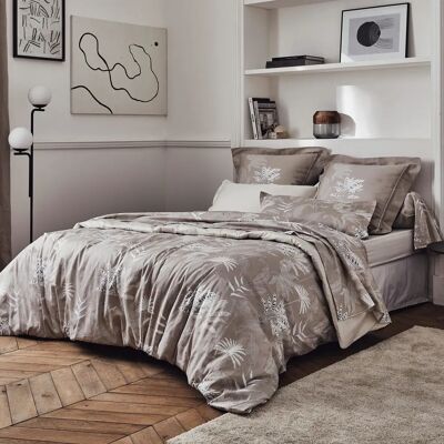 Linnea - Cayenne - Beige - Satin Cotton - Duvet Cover - Publicité Linnea - Cayenne - Beige - Satin Cotton - Duvet Cover - Publicité