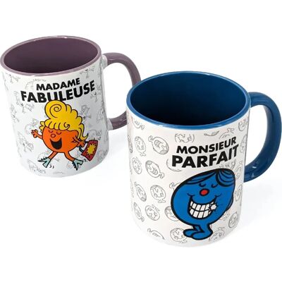 Linnea - Tasse 30 cl - Monsieur Madame - Multicolore - Mug - Publicité Linnea - Tasse 30 cl - Monsieur Madame - Multicolore - Mug - Publicité