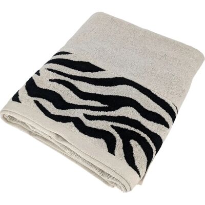 Linnea - P34924 - Beige - Zebra - Serviette de bain - Publicité Linnea - P34924 - Beige - Zebra - Serviette de bain - Publicité