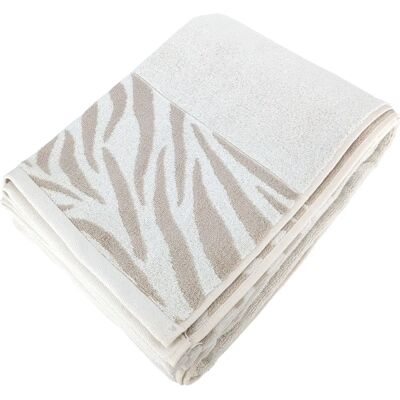 Linnea - P36548 - Beige - 100x150 cm - Serviette de bain - Publicité Linnea - P36548 - Beige - 100x150 cm - Serviette de bain - Publicité