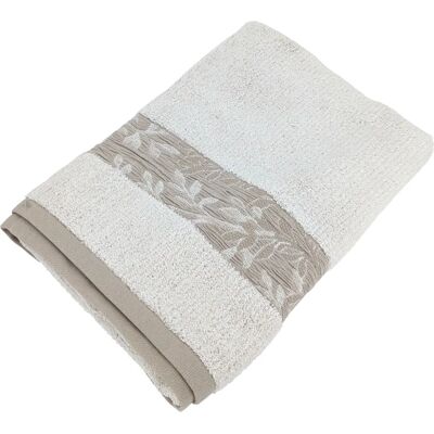 Linnea - P36973 - Beige - 70x140 cm - drap de bain - Publicité Linnea - P36973 - Beige - 70x140 cm - drap de bain - Publicité