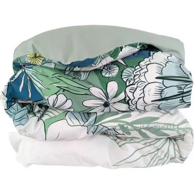 Linnea - P38188 - Vert - BALI floral - Duvet cover - Publicité Linnea - P38188 - Vert - BALI floral - Duvet cover - Publicité