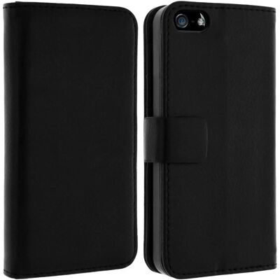 Avizar iPhone 5/5S/SE Brieftaschenhülle - Schwarz Avizar iPhone 5/5S/SE Brieftaschenhülle - Schwarz