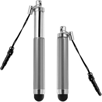 Stylo Numérique Retractable Avizar Argent pour Écran Tactile - Publicité Stylo Numérique Retractable Avizar Argent pour Écran Tactile - Publicité