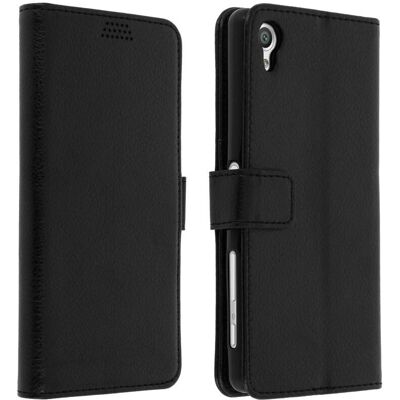 Avizar Sony Xperia X Flip Geldbörse - Kunstleder, Kartenfächer, Medienstütze Avizar Sony Xperia X Flip Geldbörse - Kunstleder, Kartenfächer, Medienstütze